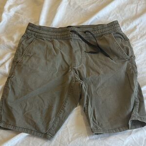Hollister Men's Athletic Olive Shorts